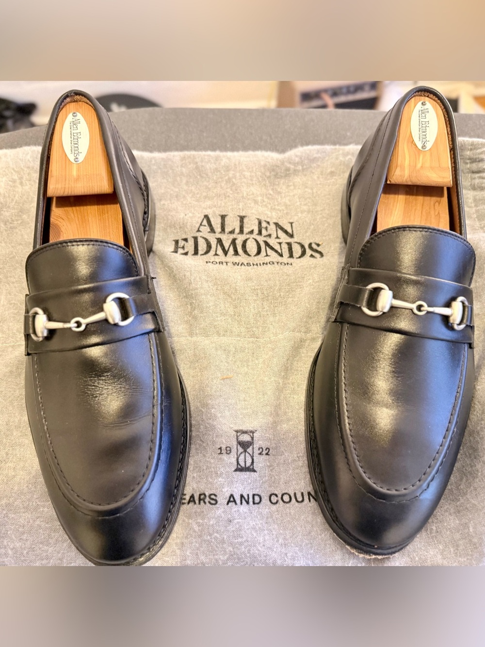 Allen Edmonds Black Randolph Bit Loafers Men’s 10.5E